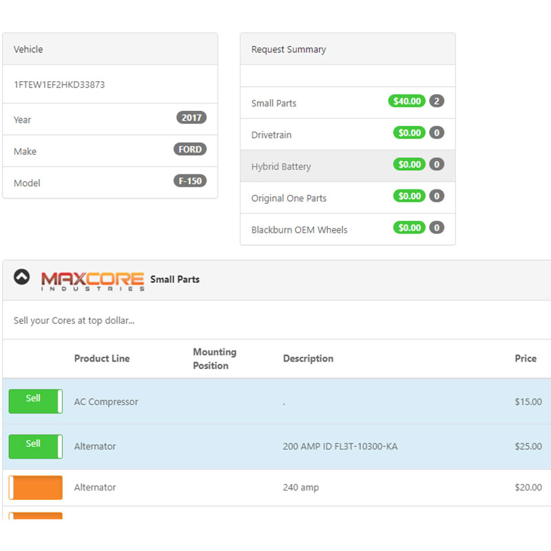 MaxCore Automotive Recycler